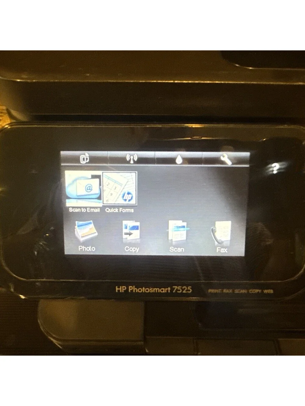 HP Photosmart 7525 All-In-One Photo Inkjet Printer / Scanner / Fax (Tested)